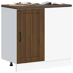 Avis vidaXL Meuble bas de cuisine Lucca chêne marron bois d'ingénierie
