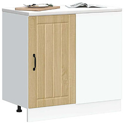 Avis vidaXL Meuble bas de cuisine Lucca chêne sonoma bois d'ingénierie