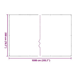 vidaXL Housse protection plantes 2x10 m pas cher