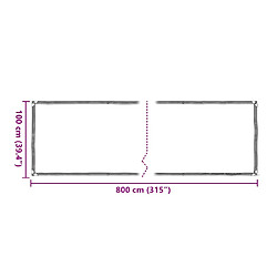 VIDAXL Housse protection PE 1x8 m pas cher