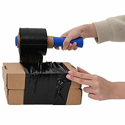 vidaXL Films étirables 10 pcs noir 23 µm 10 cm x 150 m