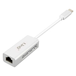 LinQ Adaptateur Ethernet vers USB-C - Blanc