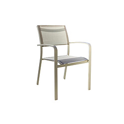JardiLINE Table de jardin Milos + 10 chaises - Ivoire