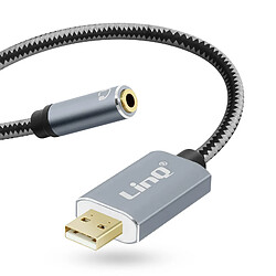 LinQ Adaptateur Audio USB - Gris