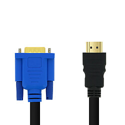 LinQ Adaptateur HDMI Mâle vers VGA Mâle 1.8m - Noir