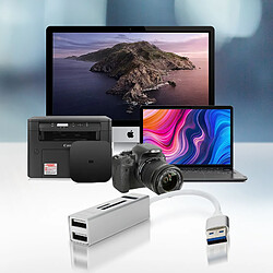 Avis LinQ Hub USB 5 en 1 Micro-SD, SD - Argent
