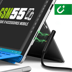 4smarts Câble USB type C Microsoft Surface Recharge Rapide 1m Noir pas cher