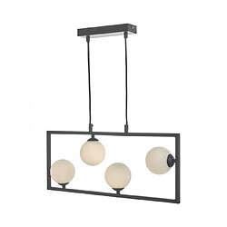 Luminaire Center Plafonnier Ensio - Noir mat