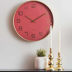 KARLSSON Horloge Murale Elegance Glow - Rouge Ø40 cm
