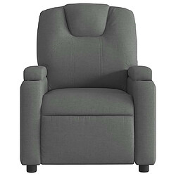Avis vidaXL Fauteuil inclinable en tissu gris foncé