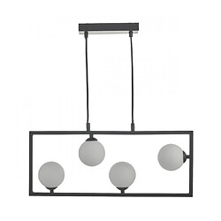 Luminaire Center Plafonnier Ensio - Noir mat