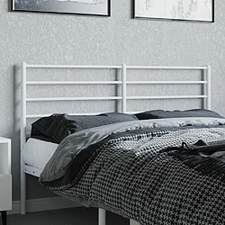 Avis vidaXL Tête de lit de remplacement métal blanc 160 cm