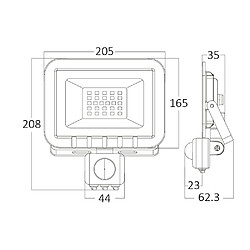 Acheter Braytron Projecteur LED 50W