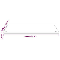 vidaXL Dessus de Bureau 100x50x2,5 cm - Pin pas cher