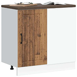 Avis vidaXL Meuble bas de cuisine Lucca vieux bois bois d'ingénierie