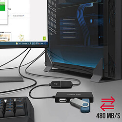 Avis Maxlife Hub USB 4 Ports Femelle - 1.5m - Noir
