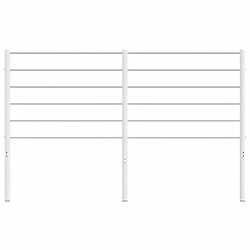 Acheter vidaXL Tête de lit de remplacement métal blanc 160 cm