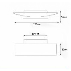 Horoz Electric Applique murale LED Rodos 3W - Noir