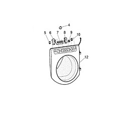 Ariston porte de hublot pour lave-linge