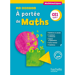 Le nouvel A portée de maths CE1, cycle 2