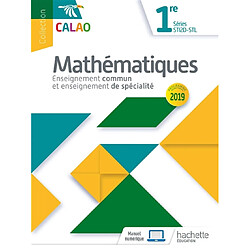 Mathématiques 1re séries STI2D-STL : enseignement commun et enseignement de spécialité : programme 2019 - Occasion