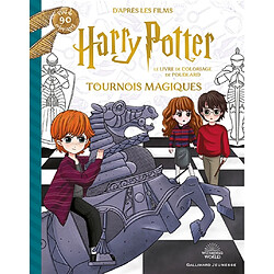Tournois magiques : le livre de coloriage de Poudlard : d'après les films Harry Potter