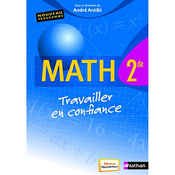 Math, 2de : livre de l'élève : travailler en confiance - Occasion