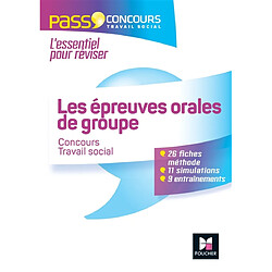 Les épreuves orales de groupe : concours travail social - Occasion