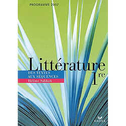 Littérature 1re : des textes aux séquences