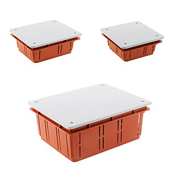 Zenitech Set de 3 Boîtes de Dérivation à Encastrer