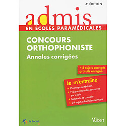 Concours orthophoniste : annales corrigées - Occasion