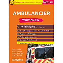 Ambulancier : tout-en-un : concours 2020-2021 - Occasion