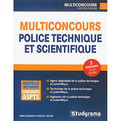 Multiconcours, police technique et scientifique - Occasion