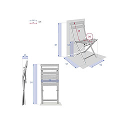 Avis Hespéride Chaises Greensboro - Bleu Canard