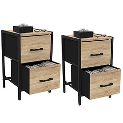 IDMARKET Tables de chevet UTAH