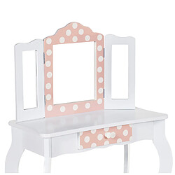 Idmarket Coiffeuse enfant ROZA blanche pas cher