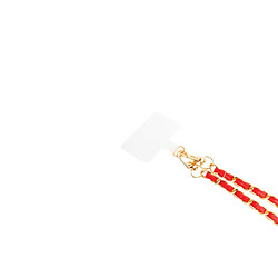 Bigben Bandoulière Téléphone Universelle Chaîne Gold Rouge