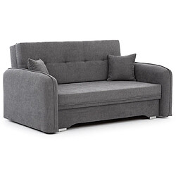 BESTMOBILIER Michelle canapé droit convertible - Gris