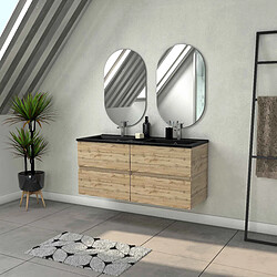 AURLANE TIMBER - Meuble salle de bain 120 cm
