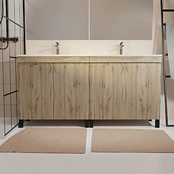 AURLANE Meuble salle de bain TIMBER 120 cm