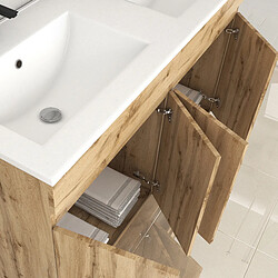 AURLANE Meuble salle de bain TIMBER 120 cm