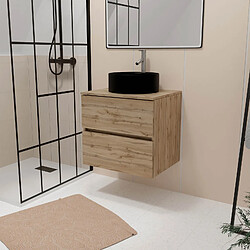 AURLANE TIMBER - Meuble salle de bain 80 cm