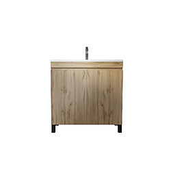 Avis AURLANE TIMBER - Meuble salle de bain 80 cm