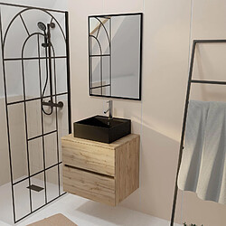 AURLANE TIMBER - Meuble salle de bain 60 cm