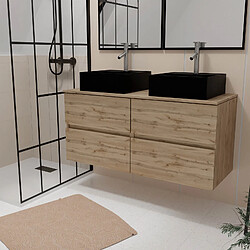AURLANE TIMBER - Meuble salle de bain 120 cm