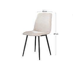Acheter Lisa Design Chaises Iris - Lot de 4 - Blanc