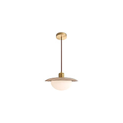 ICONIK INTERIOR Lampe Suspendue au Plafond - Bois - Quinci Naturel pas cher