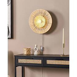 Beliani Lampe Murale Yaapi Papier - Naturel