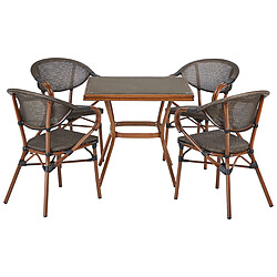Ensemble table & chaises Beliani