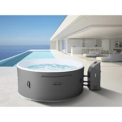 Habitat Et Jardin Spa semi rigide Venise - 5 places - Blanc/Gris